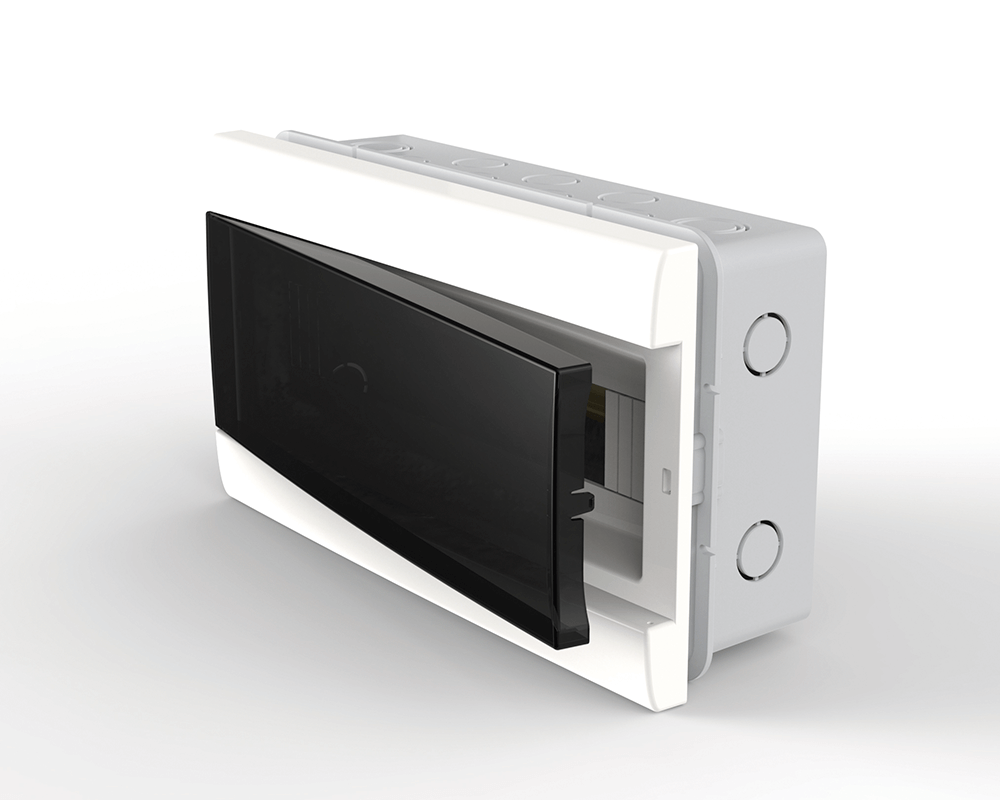 CAJA DE EMBUTIR P/ 12 MÓD. DIN PTA FUME ( EX 04487BPE)