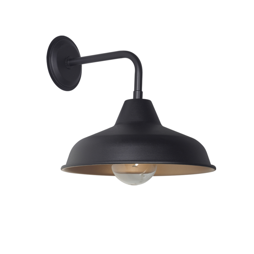 APLIQUE PARED CHAPA CONO 31CM C/ BARRAL