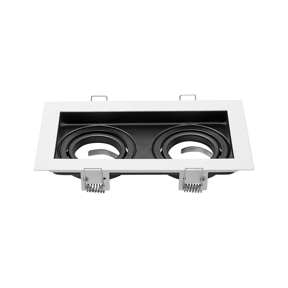 ARTEFACTO MACROLED EMBUTIR X2 DICRO MARCO BLANCO