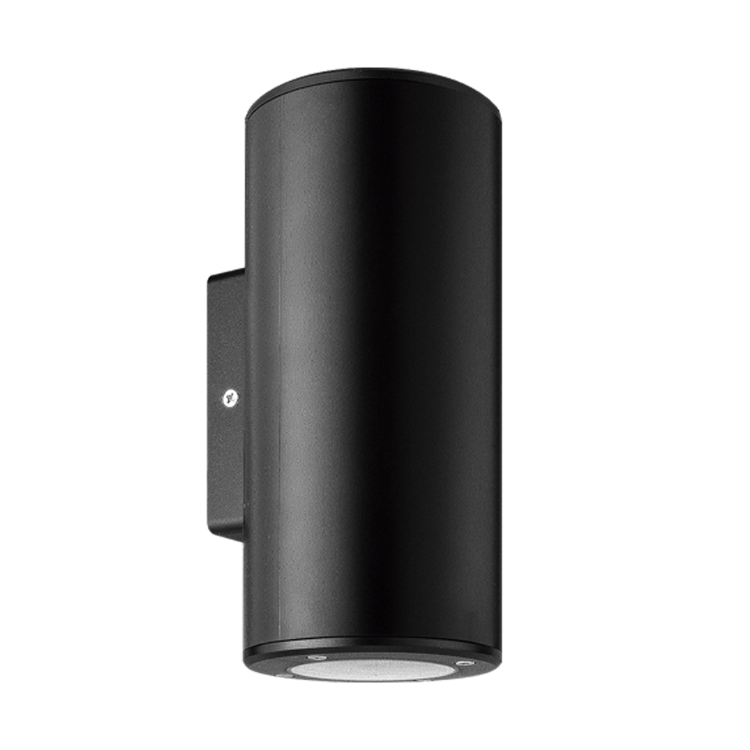ARTEFACTO DE APLICAR EXTERIOR REDONDO, COLOR NEGRO, BIDIRECCIONAL, IP54, AC100240V, GU10, 9W MAX
