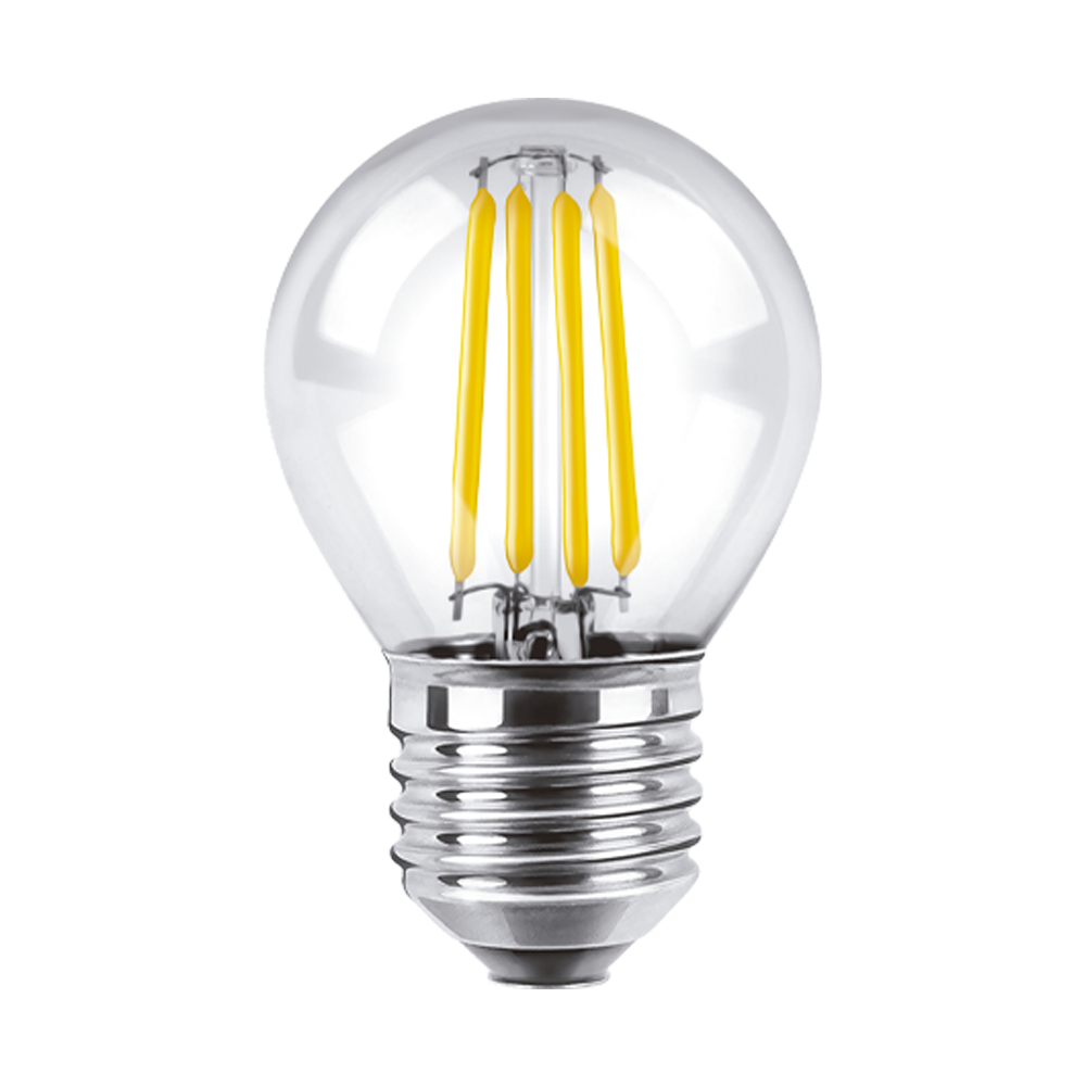 BULBO G45 FILAMENTO MACROLED 4W E27 AC180-265V CALIDO 2700K