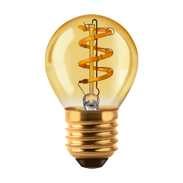 BULBO G45 FILAMENTO GOLDEN MACROLED 3W E27 AC180-265V AMBAR 2200K