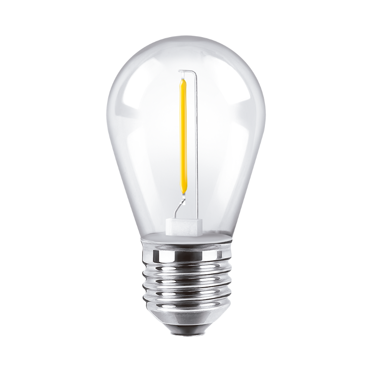 BULBO S14 FILAMENTO MACROLED 1W E27 AC180-265V FRIO 6000K