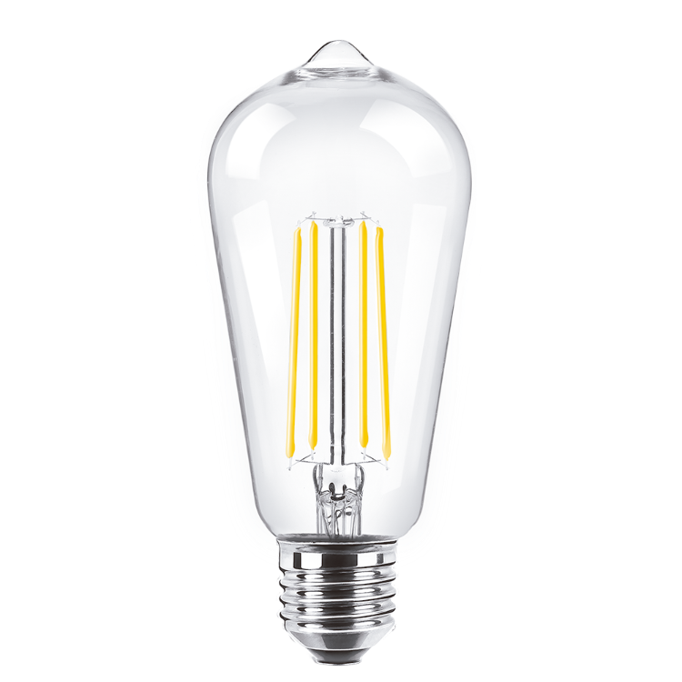 BULBO ST19 FILAMENTO MACROLED 8W E27 AC180-265V CALIDO 2700K DIMERIZABLE