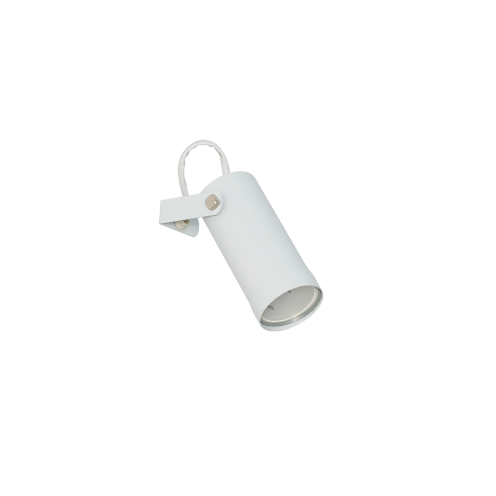 CABEZAL TUBO 1 LUZ GU10 BLANCO MICRO Ø50X120