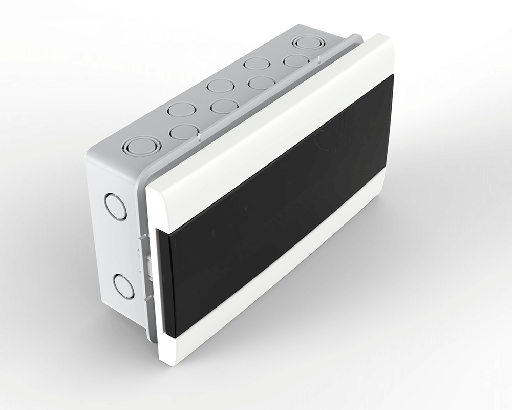 [04016/GENROD] CAJA DE EMBUTIR P/ 16 MÓD. DIN PTA FUME