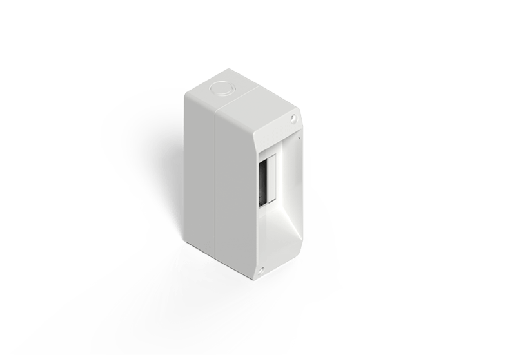 [045002B/GENROD] CAJA EXT. TM 2 BOCAS S/TAPA - BLANCA