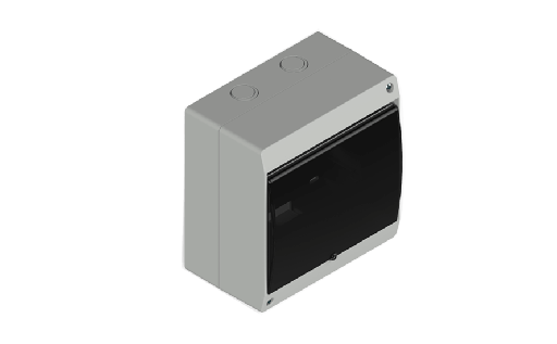 [045031B/GENROD] CAJA EXT. TM 8 BOCAS C/TAPA - BLANCA