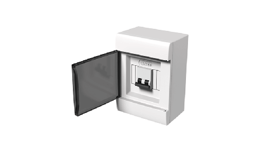 [04504/GENROD] CAJA DE SOBREPONER P/ 4 MÓD. DIN PTA FUME