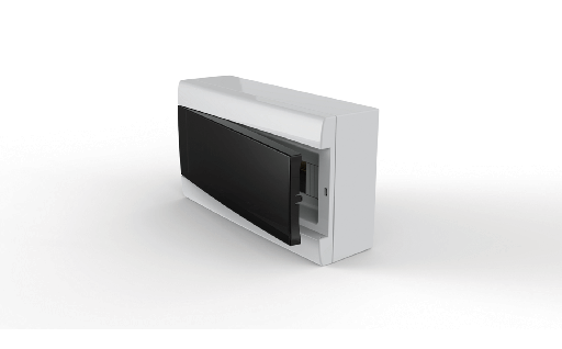 [04508/GENROD] CAJA DE SOBREPONER P/ 8 MÓD. DIN PTA FUME