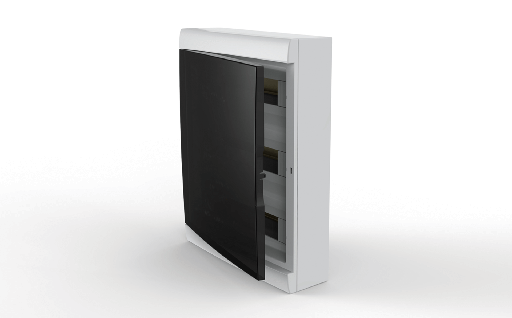 [04536/GENROD] CAJA DE SOBREPONER P/ 36 MÓD. DIN PTA FUME