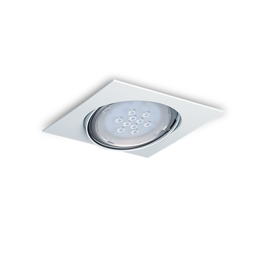 [7171-01/SJ] SPOT MOVIL 16X16CM BL POLICARBONATO GU10