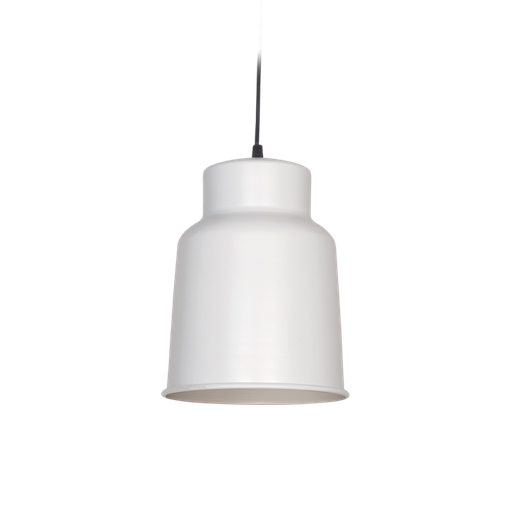 [7730-16/SJ] COLGANTE GRANDE PANTALLA DE ALUM Ø21 H 28CM 1L E27 BL MICRO