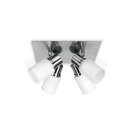 [9141-13/SJ] APLIQUE CUADRADO 4 LUCES TUL TUBO  AC