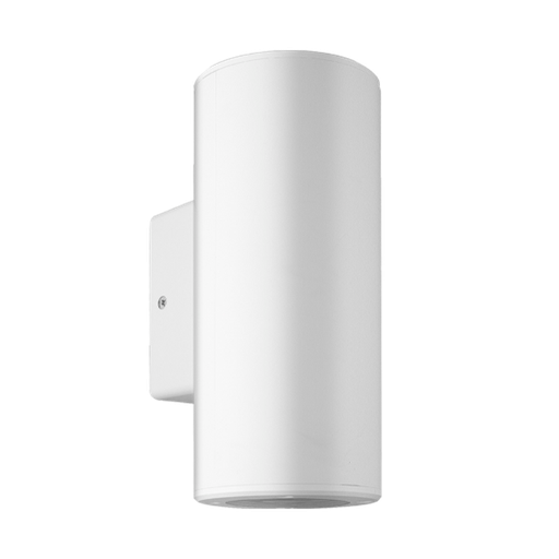 [AERB-X2/MACROLED] ARTEFACTO DE APLICAR EXTERIOR REDONDO, COLOR BLANCO, BIDIRECCIONAL, IP54, AC100240V, GU10, 9W MAX