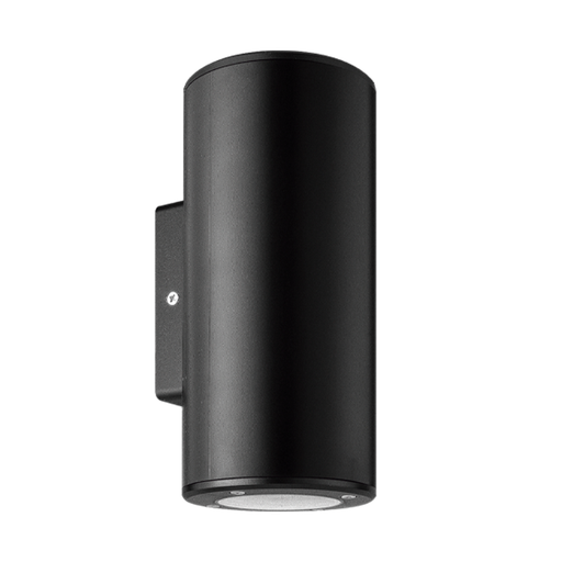 [AERN-X2/MACROLED] ARTEFACTO DE APLICAR EXTERIOR REDONDO, COLOR NEGRO, BIDIRECCIONAL, IP54, AC100240V, GU10, 9W MAX