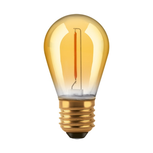[BFS14G-1WW/MACROLED] BULBO S14 FILAMENTO GOLDEN MACROLED 1W E27 AC180-265V AMBAR 2200K