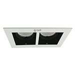 [EGU150402 BL/CANDIL] EMBUTIDO ROQUE 2XAR111 90MM X 156MM - 45MM PROF. BLANCO