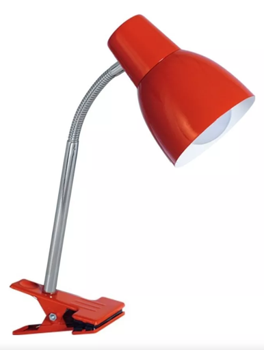 [LR8751-26/SJ] VELADOR PINZA CON FLEXIBLE ROJO MET.