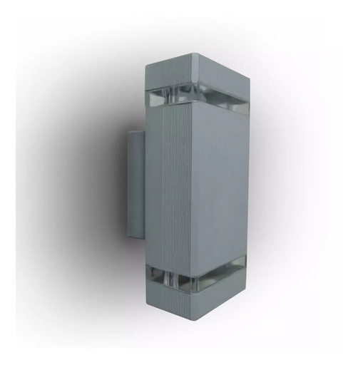 [40039-AL/ARTELUM] APLIQUE BIF."ANKA DOBLE". 2XGU10.ALUMIN.